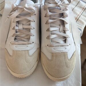 Puma Women's Club 5v5 Suede Vintage Style Sneakers Classic White/Rosebay size 10